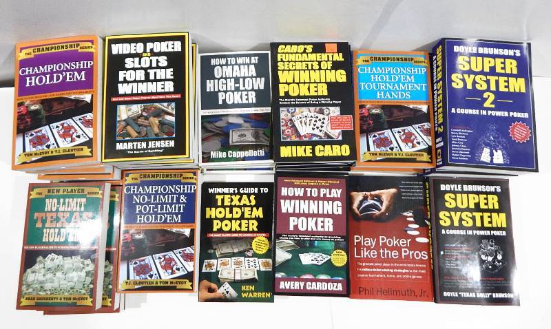 Large Lot of New Poker and Gambling Strategy Books