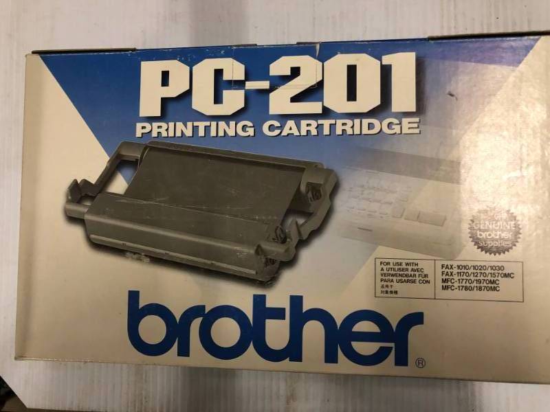 lot 4 image: PC-201 PC-301 BROTHER PRINTING CARTRIDGES SHARP TONER MEDIUM BINDER CLIPS PICTURE PAPER