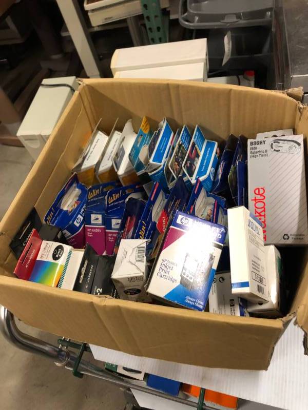 lot 6 image: LOT OF ASSORTED PRINTER INK CARTRIDGES FOR VARIOUS PRINTERS HP KODAK CANON LEXMARK EPSON