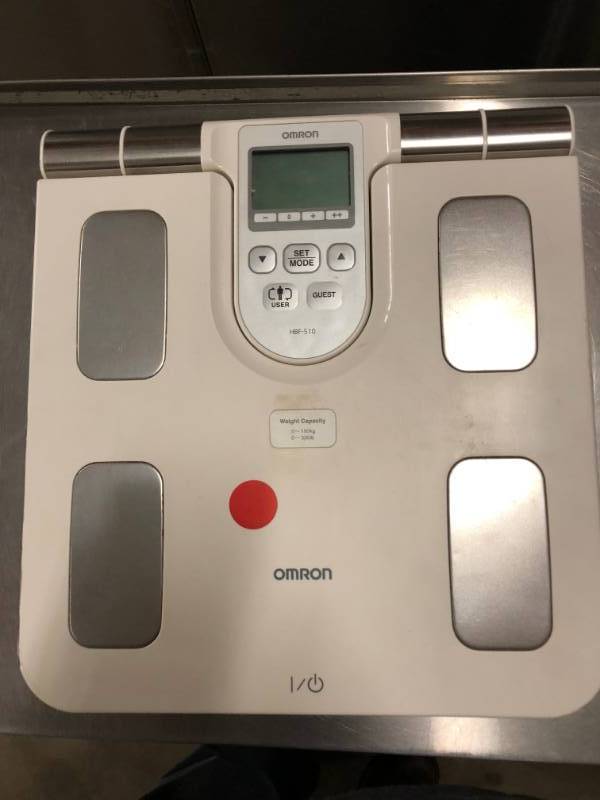 lot 37 image: OMRON HBF-510W Full-Body Sensor Body Composition Monitor Scale EXCELLENT WORKING CONDITION