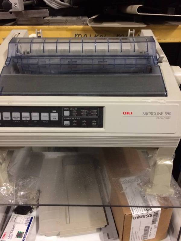 lot 53 image: Okidata OKI MicroLine 590 24-Pin Dot Matrix Parallel Printer