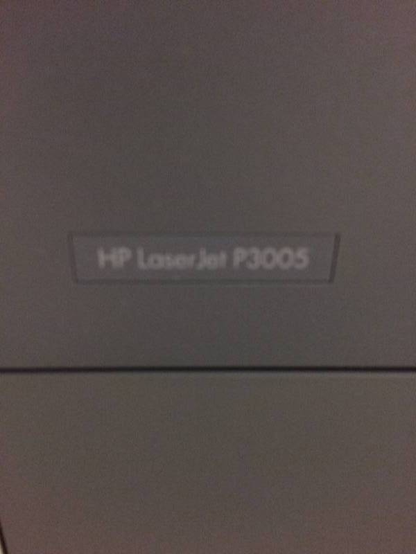 lot 8 image: HP P3005 Laser Jet Printer Q7812A - Excellent Working Condition Power Cord Included