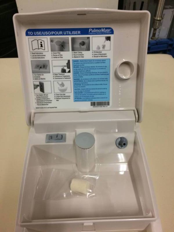 lot 65 image: Devilbiss PulmoMate Compressor Nebulizer System