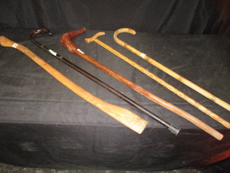 lot 43 image: Bunch of Unique Canes