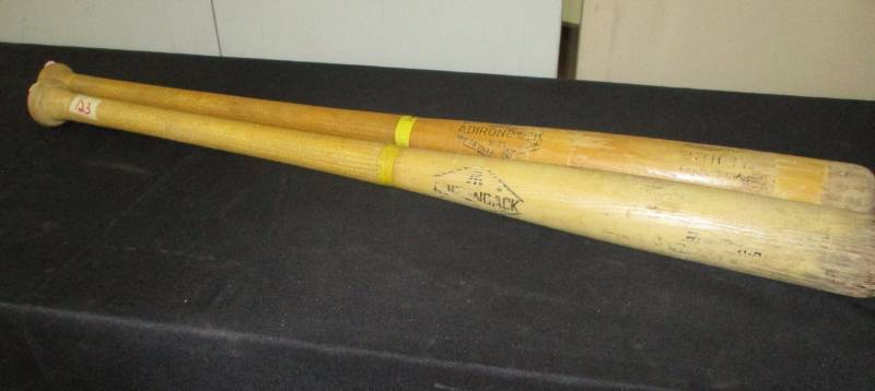 lot 123 image: Adirondack Wood Bats 33 and 34