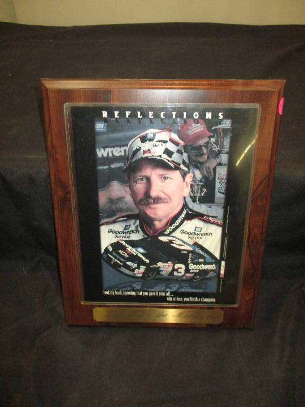 lot 158 image: Dale Earnhardt Thanks for the Memories Reflections Plaque