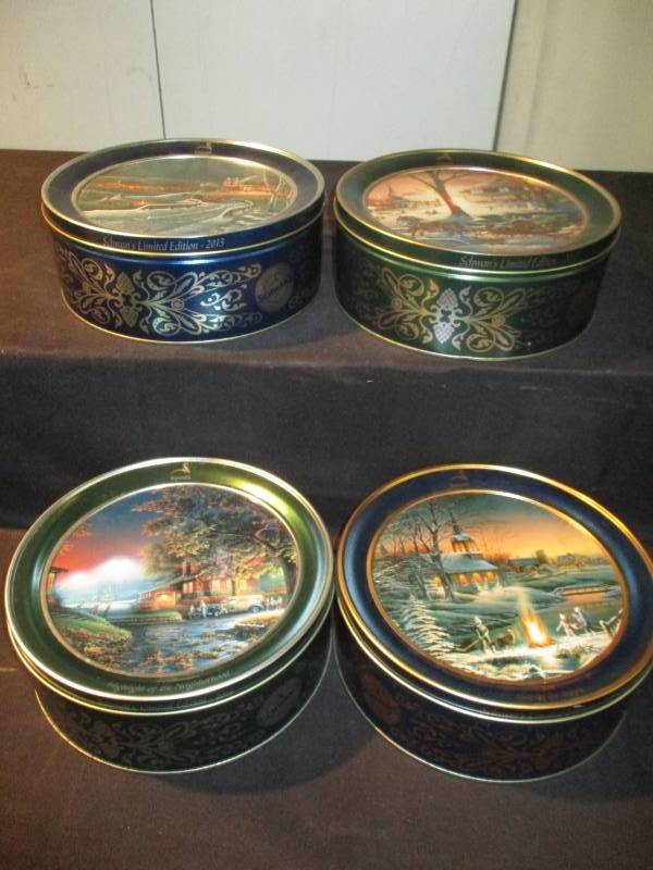lot 198 image: 4 Terry redlin Collector Tins