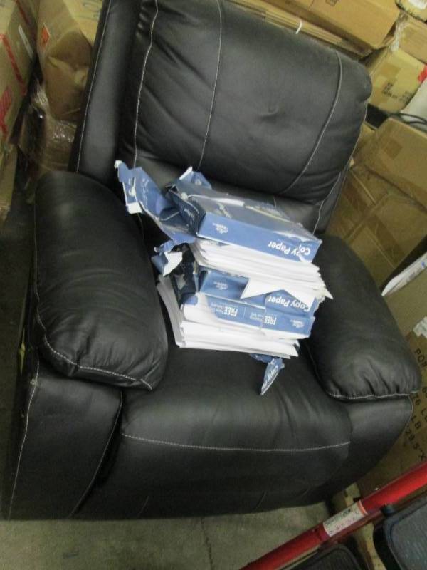 Overstuffed Recliner- damaged ,see ...