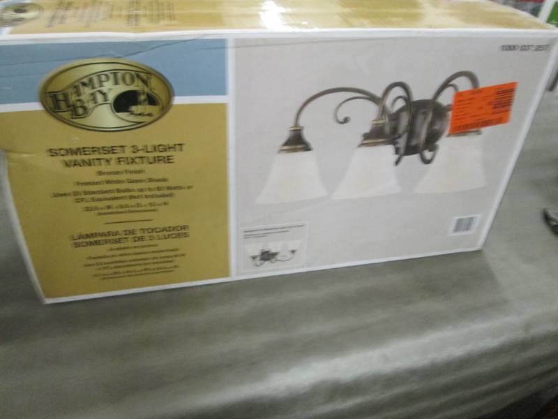 Hampton Bay Somerset 3-Light Bronze...