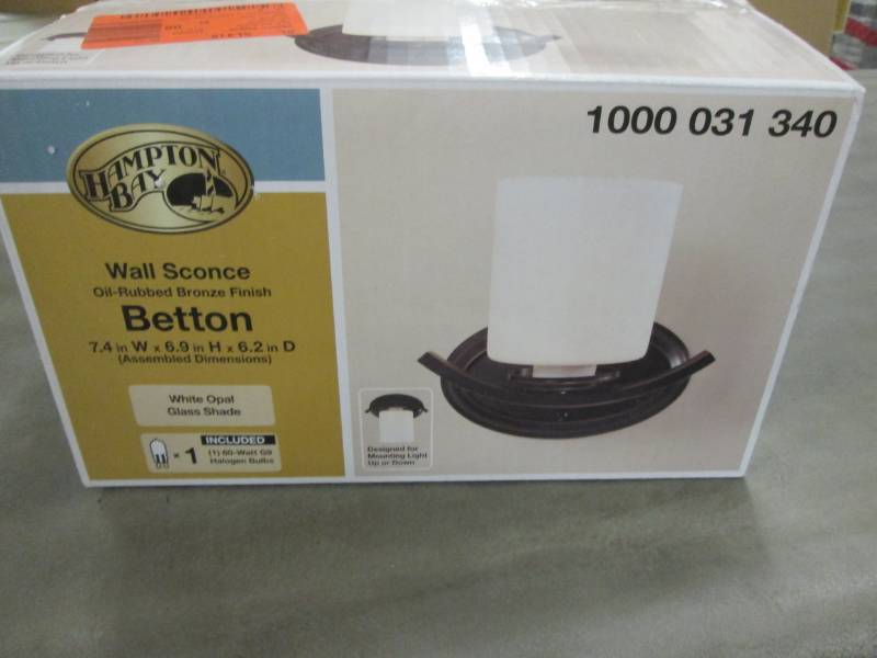Hampton Bay Betton 1-Light Oil Rubb...