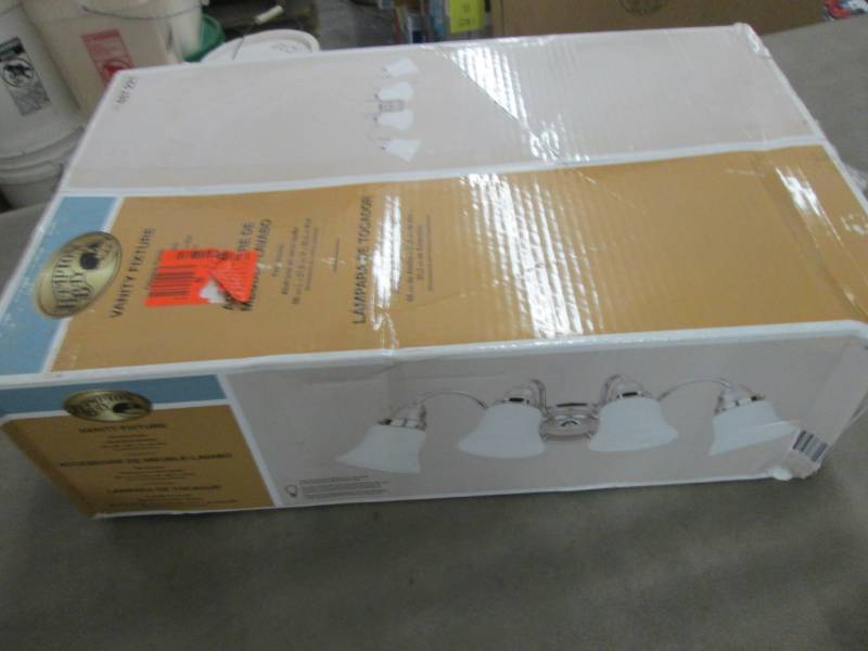 Hampton Bay 4 Light Vanity Fixture ...