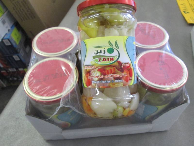 4 Cases of 6 Jars Zain Mixed Vegeta...