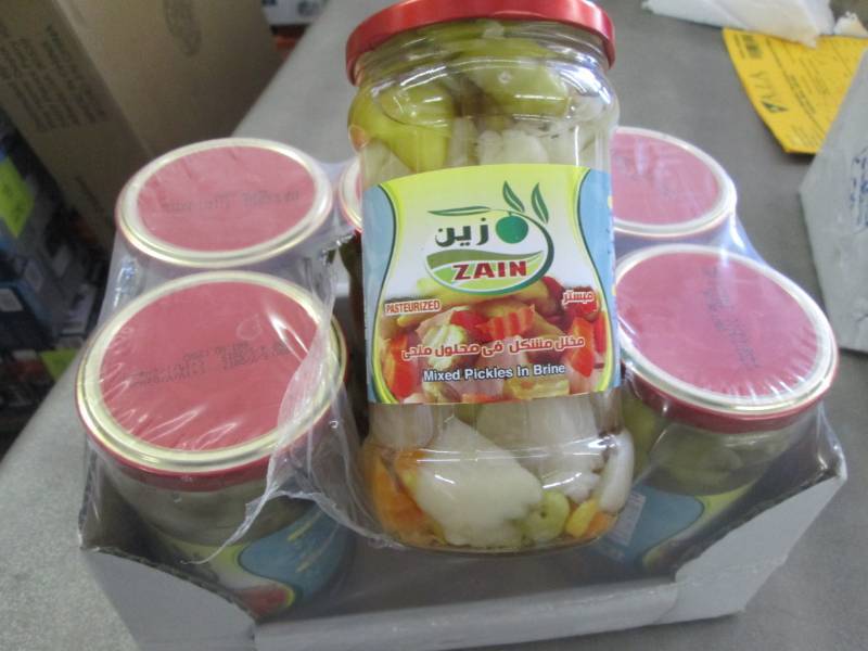 4 Cases of 6 Jars Zain Mixed Vegeta...