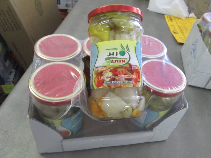 4 Cases of 6 Jars Zain Mixed Vegeta...
