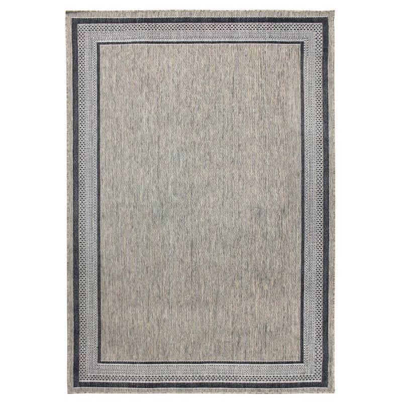 Hampton Bay Border Gray Flat Woven ...