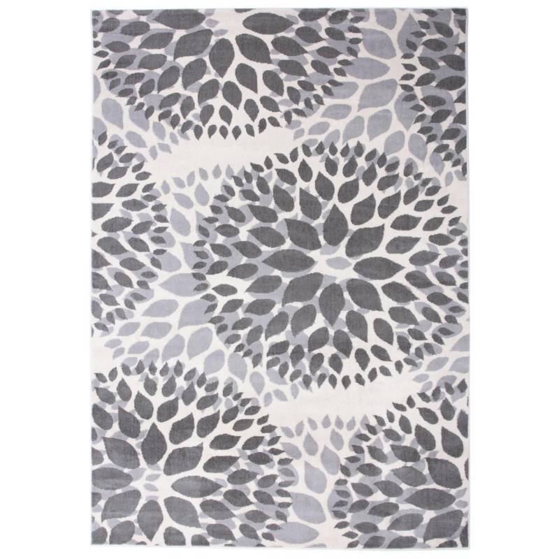 Modern Floral Design Gray Indoor Ar...