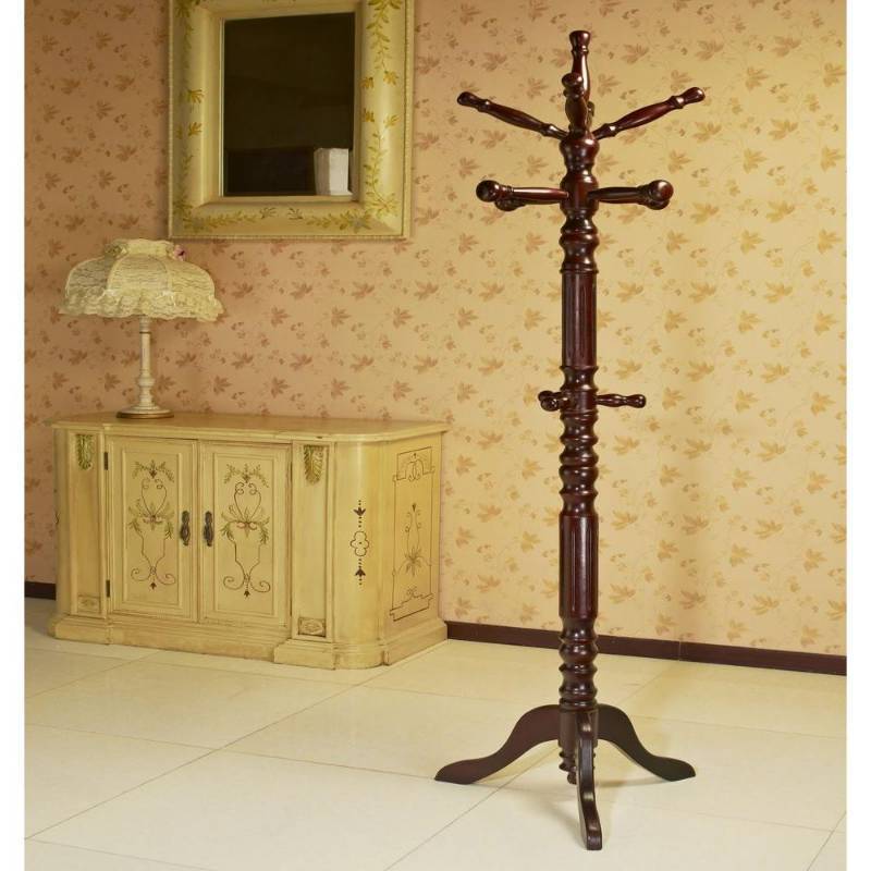 Mega Home Cherry 12-Hook Coat Rack ...