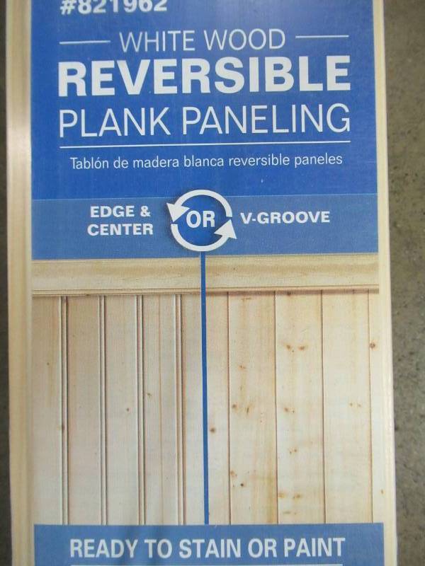 lot 411 image: EMPIRE 8-ft Raw Pine Wood Tongue and Groove Wall Plank R ECVG 8 PINPP - 6 Planks