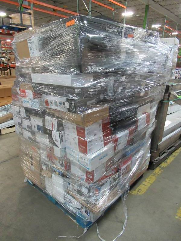lot 300 image: UNCHECKEDUNTESTED WHOLESALE PALLET OF TOOLS, ELECTRONICS, BATHROOM FIXTURES AND MORE