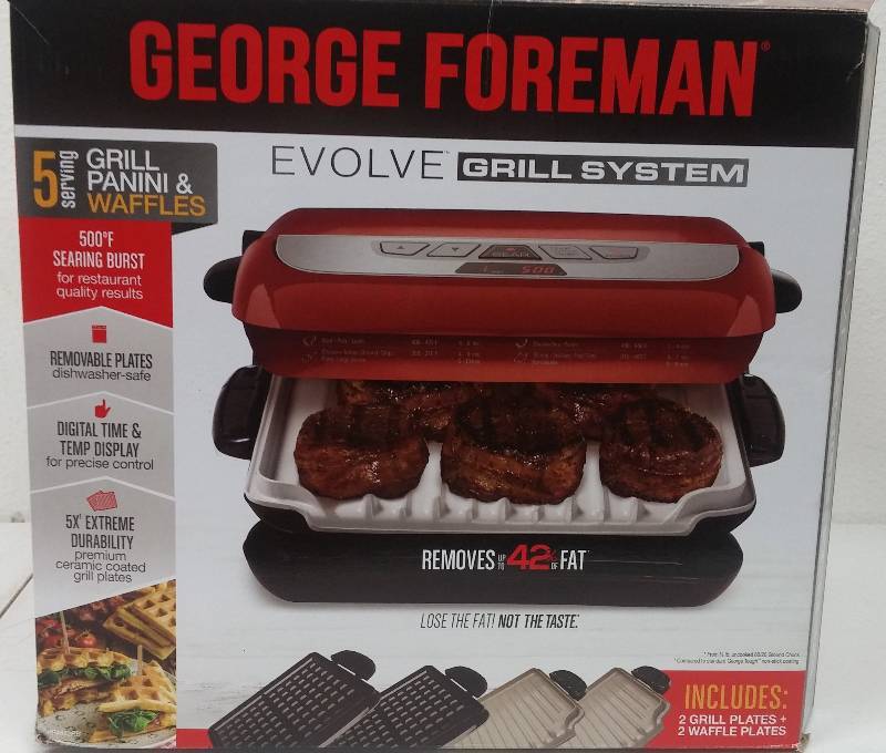 lot 29 image: George Foreman Evolve Grill System, as-new in box