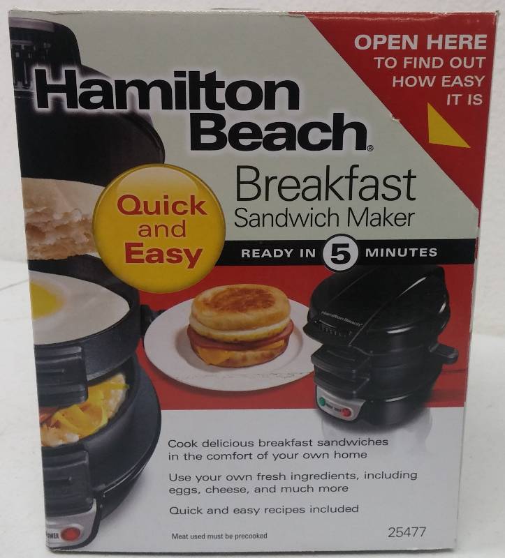 lot 48 image: Breakfast Sandwich Maker, as-new in box