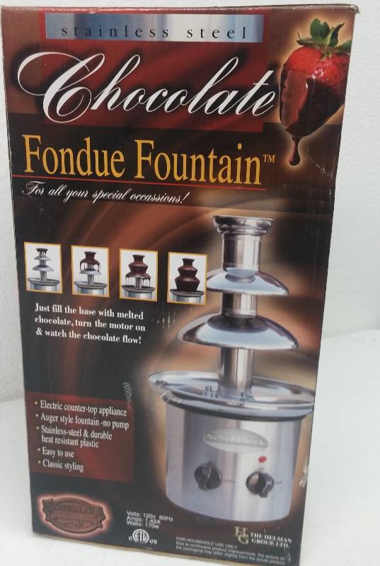 lot 58 image: Chocolate Fondue Fountain, as-new in box