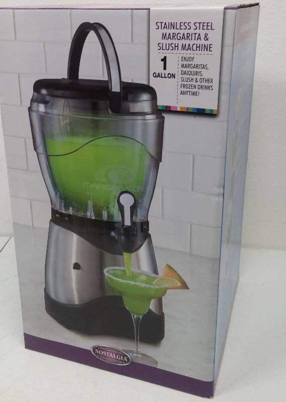 lot 3 image: The 1gallon Stainless Steel Margarita & Slush Machine, as-new in box