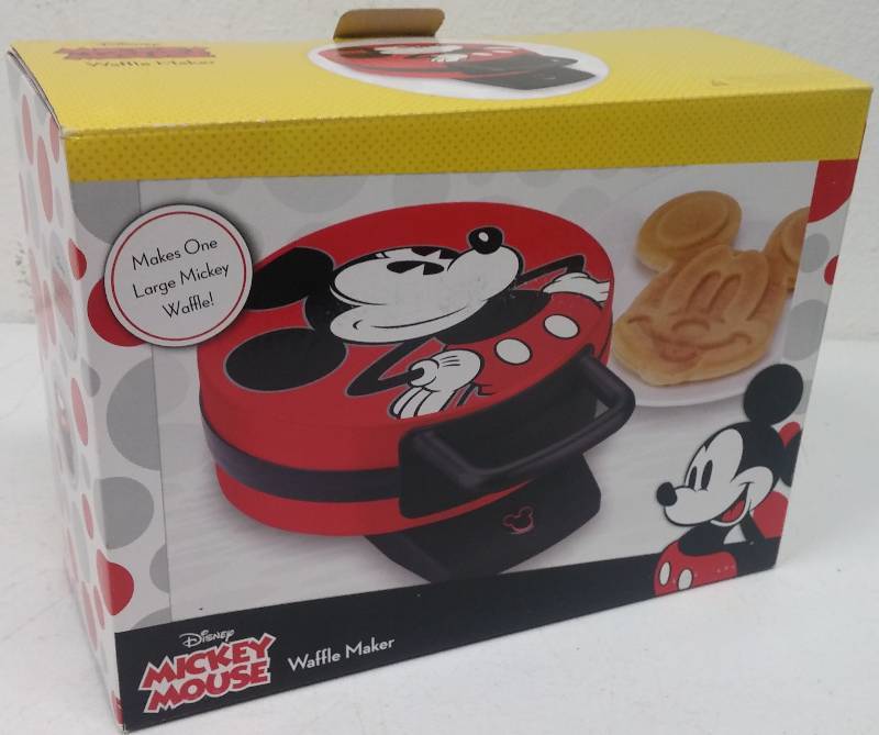 lot 65 image: Mickey Mouse Waffle Maker, as-new in box