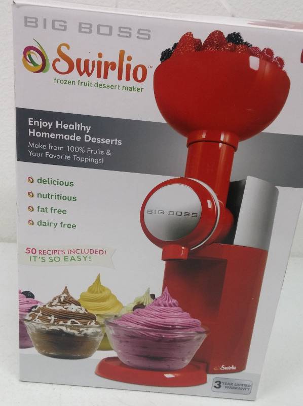 lot 71 image: Swirlio Frozen Fruit Desert Maker, as-new in box