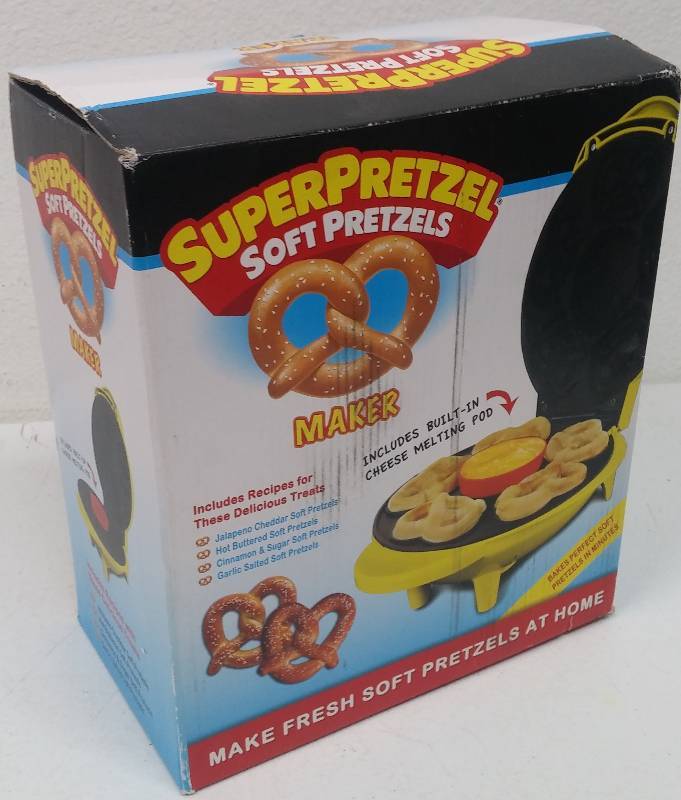 lot 82 image: SuperPretzels Soft Pretzels Maker, as-new in box