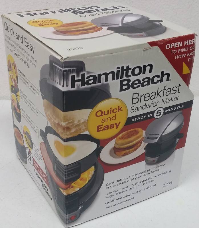 Sold at Auction: Hamilton Beach Breakfast Sandwich Maker