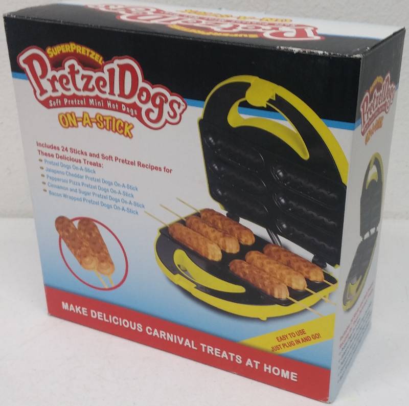 lot 85 image: PretzelDogs Soft Pretzel Mini Hot Dogs Cooker, as-new in box