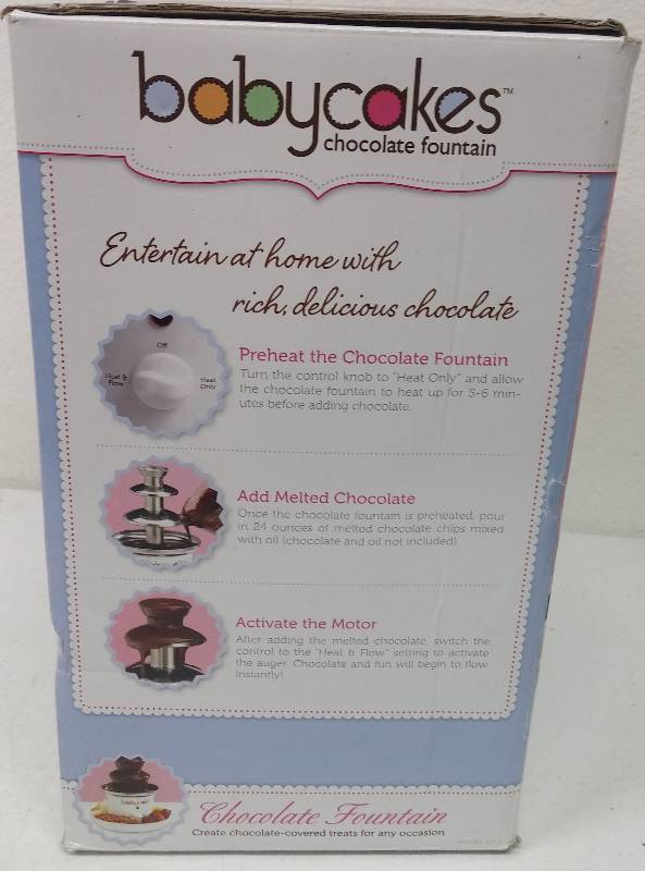 lot 99 image: Babycakes Chocolate Fountain, as-new in box