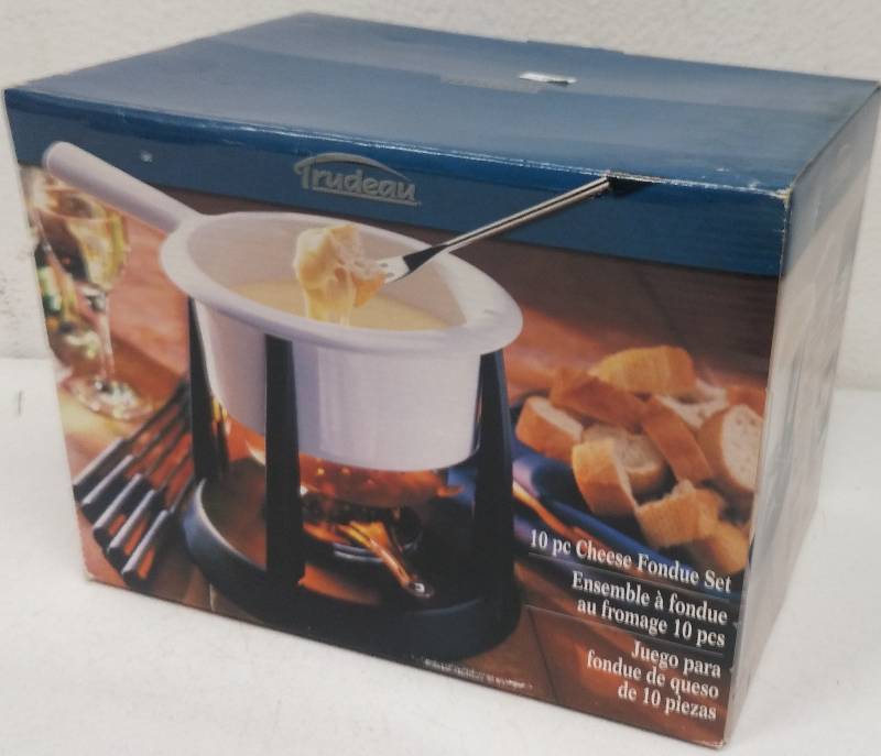 lot 107 image: 10pc Cheese Fondue Set, as-new in box