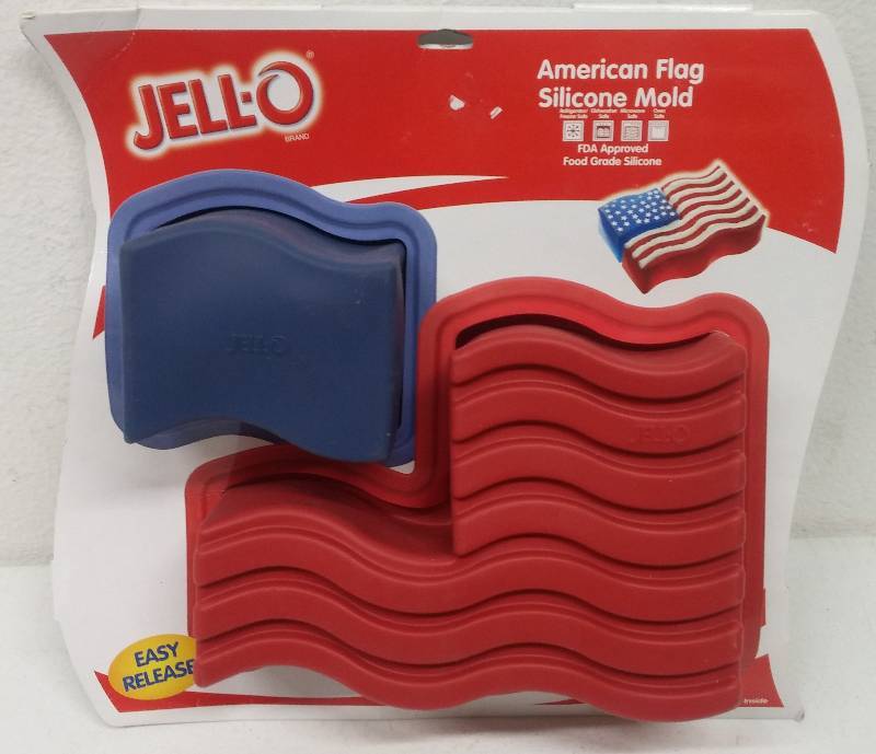 lot 134 image: Jello-American Flag Silicone Mold