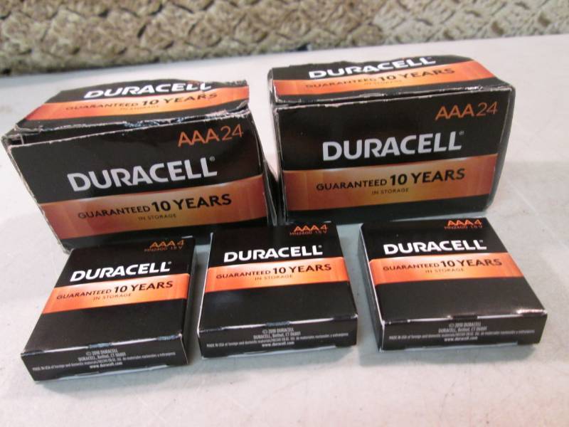lot 57 image: 60 AAA Batteries Dated Mar 2028  EC...