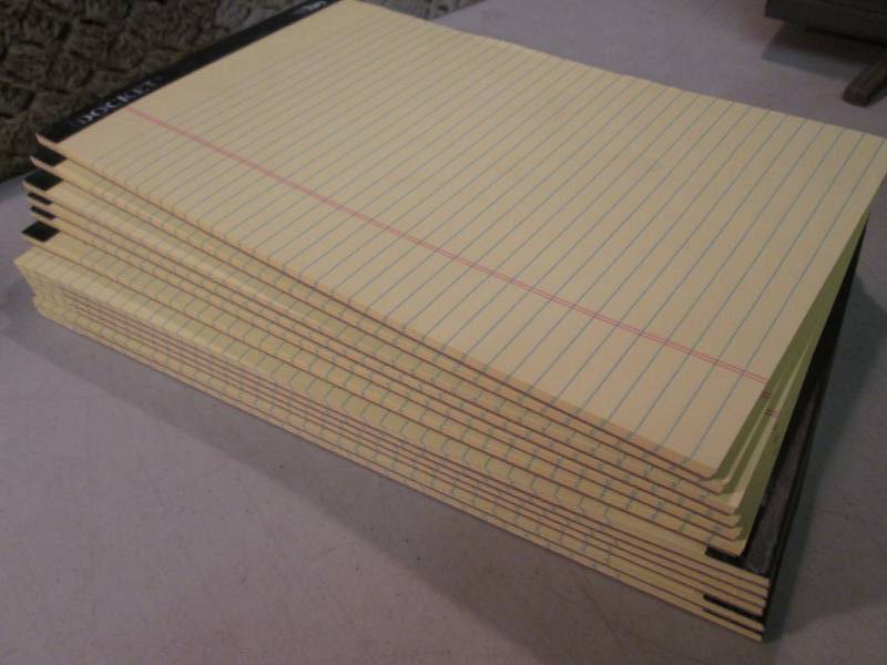 lot 62 image: Lot of 12 8.5 x 14 Ruled Writing ...