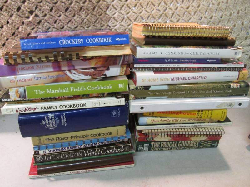 lot 65 image: Large Lot of Misc Cookbooks  HR...