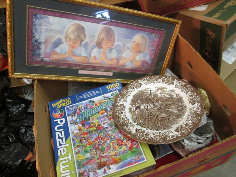 lot 69 image: Box Full of Misc Decor and Collecti...