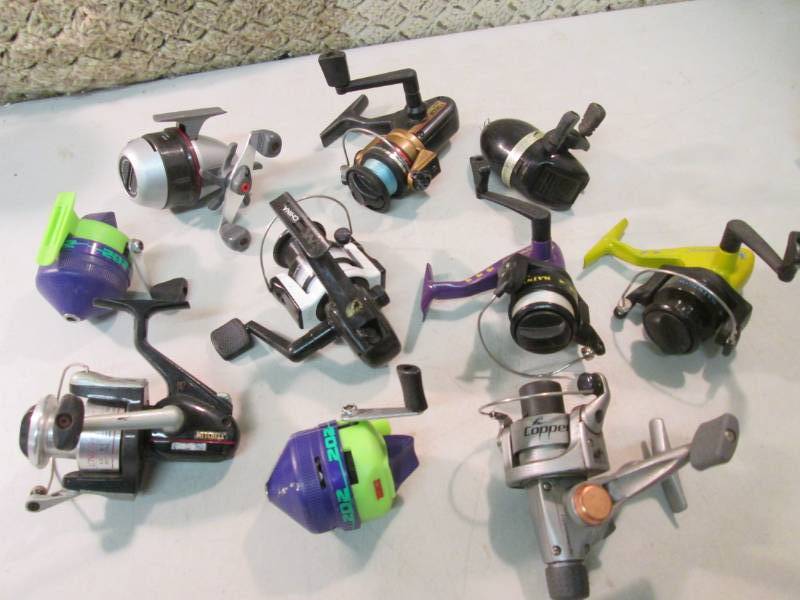 lot 107 image: Lot of 10 Misc Fishing Reels All lo...