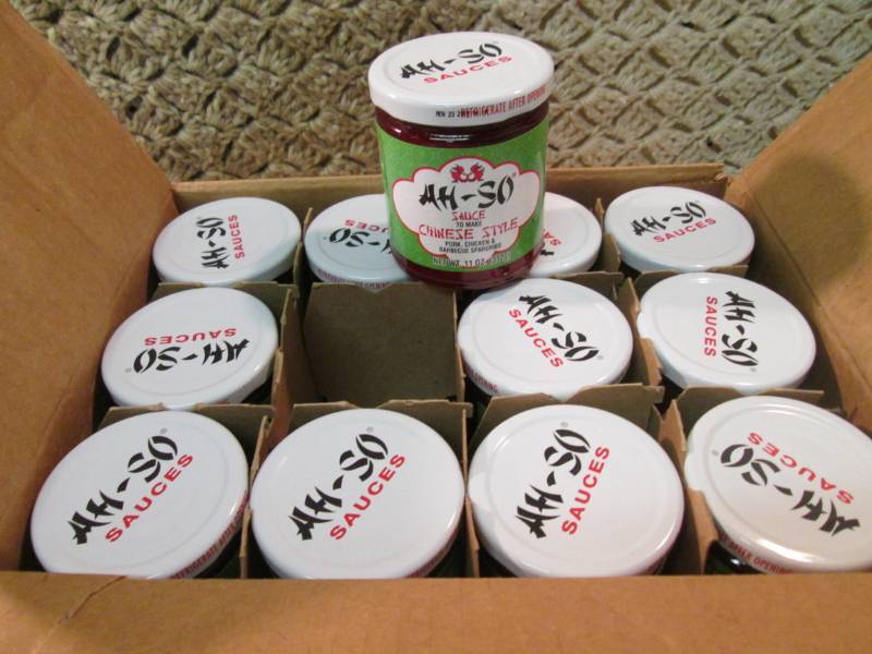 lot 132 image: Case of 12 Jars of Ah-So Sauce (Chi...