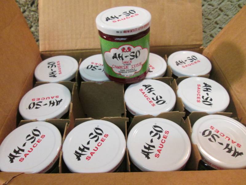 lot 133 image: Case of 12 Jars of Ah-So Sauce (Chi...