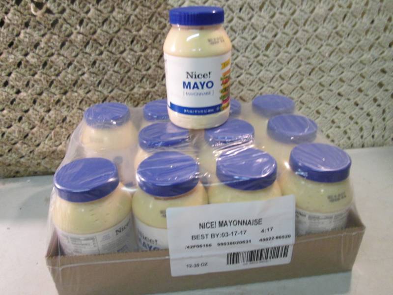 lot 137 image: Case of 12 Jars of Mayo Best by Mar...