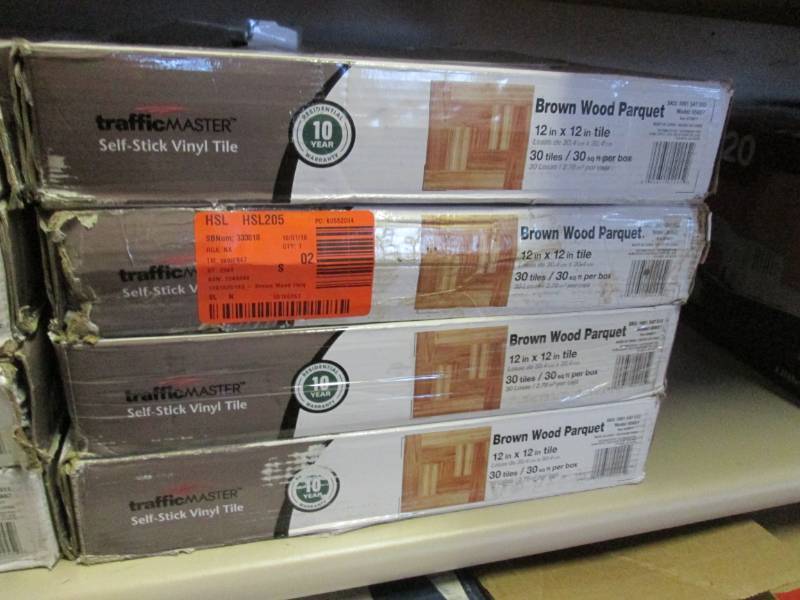 lot 177 image: 4 Cases of Traffic Master Brown Woo...