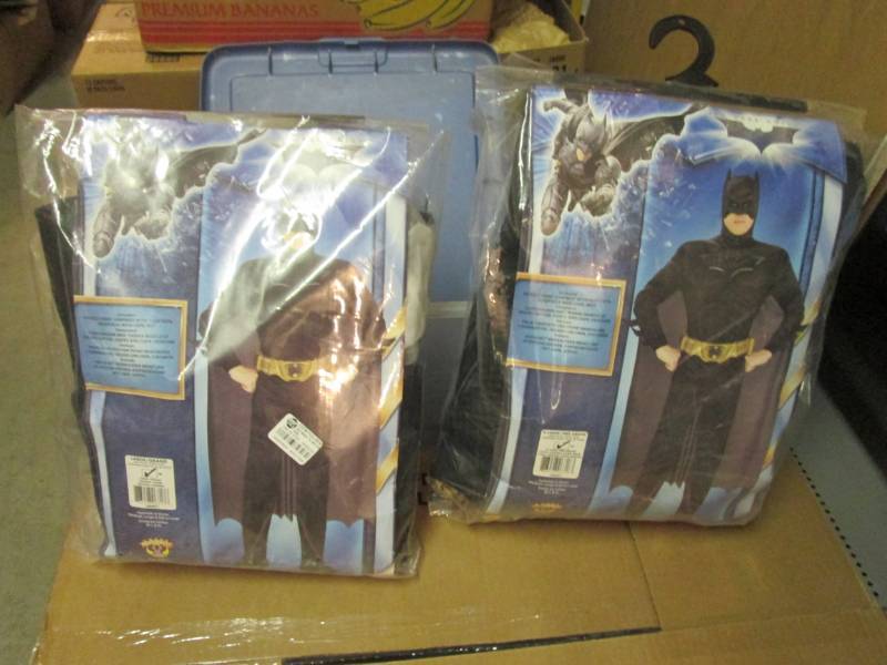 lot 187 image: Lot of 2 Adult Size Batman Costumes...