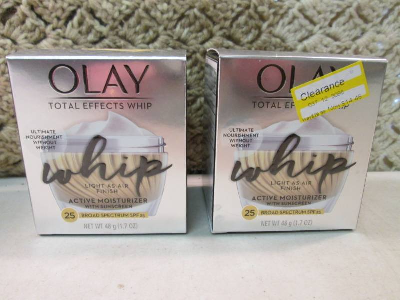 lot 194 image: Lot of 2 Olay Total Effects Whip Ac...