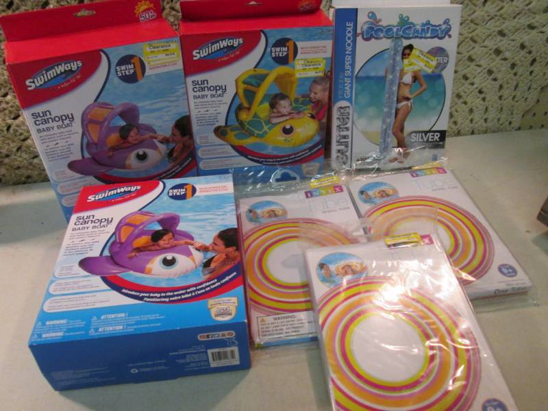 lot 223 image: Lot of Misc Pool Floats Retail $3.9...