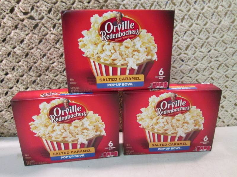 lot 235 image: 3 Boxes of Orville Redenbachers Sal...