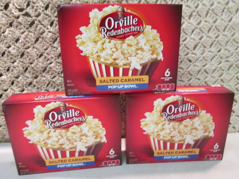 lot 236 image: 3 Boxes of Orville Redenbachers Sal...