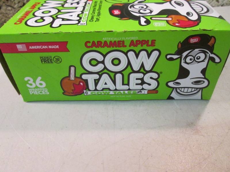 lot 254 image: Box of 36 Caramel Apple Cow Tales B...